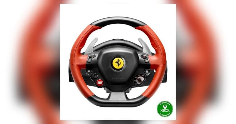 THRUSTMASTER FERRARI 458 RACING WHEEL at AMAZON $129.99 is now $74.99 - 42% OFF