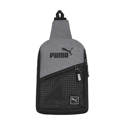 PUMA EVERCAT SIDEWALL SLING BACKPACK, One Size, Heather Grey FOR $9.25 (Was $35.00) - 74% OFF - $9.25 (Was $35.00)