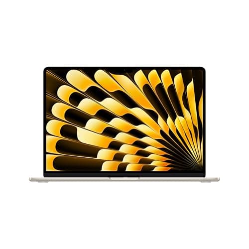 Apple 2026 MacBook Air 15-inch Laptop with M5 chip: Built for AI, 15.3-inch Liquid Retina Display, 16GB Unified Memory, 512GB SSD, 12MP Center Stage Camera, Touch ID, Wi-Fi 7; Starlight